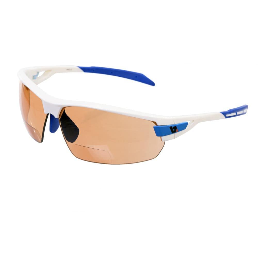 BZ Optics Pho photochromic HD bi-focal cycling and outdoor sports eyewear with adjustable fit and clear lenses in natural outdoor setting
