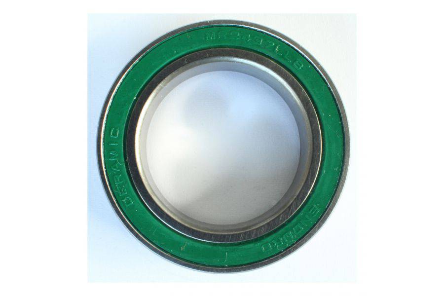 Enduro Bearings MR 240737 LLB ceramic hybrid bearing, 7mm, for bike hubs and bottom brackets, shown in a close-up image.