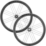 Campagnolo Bora WTO 45 C23 matte disc road bike wheelset with 2-Way Fit tires, lightweight carbon rims, and sleek design.