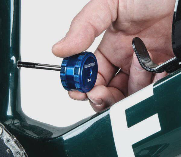 Park Tool TH-3 tap and bit driver for hex bits and frame taps up to M6, used for workshop bicycle maintenance and repairs.