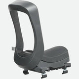 Urban Iki Junior bike seat in Bincho Black attached to bike, showing foldable child seat with carrier mount for safe riding.
