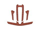 Bontrager Circuit MIPS helmet replacement fit pad kit in red for improved comfort and hygiene.