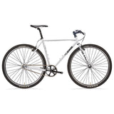 Silver Cinelli Tutto Plus flat bar road bike with sleek frame, designed for urban commuting and racing.