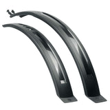 SKS HIGHTREK 2.0 black mudguard set for 26-28 inch trekking and city bikes, designed to protect wheels from mud and water.