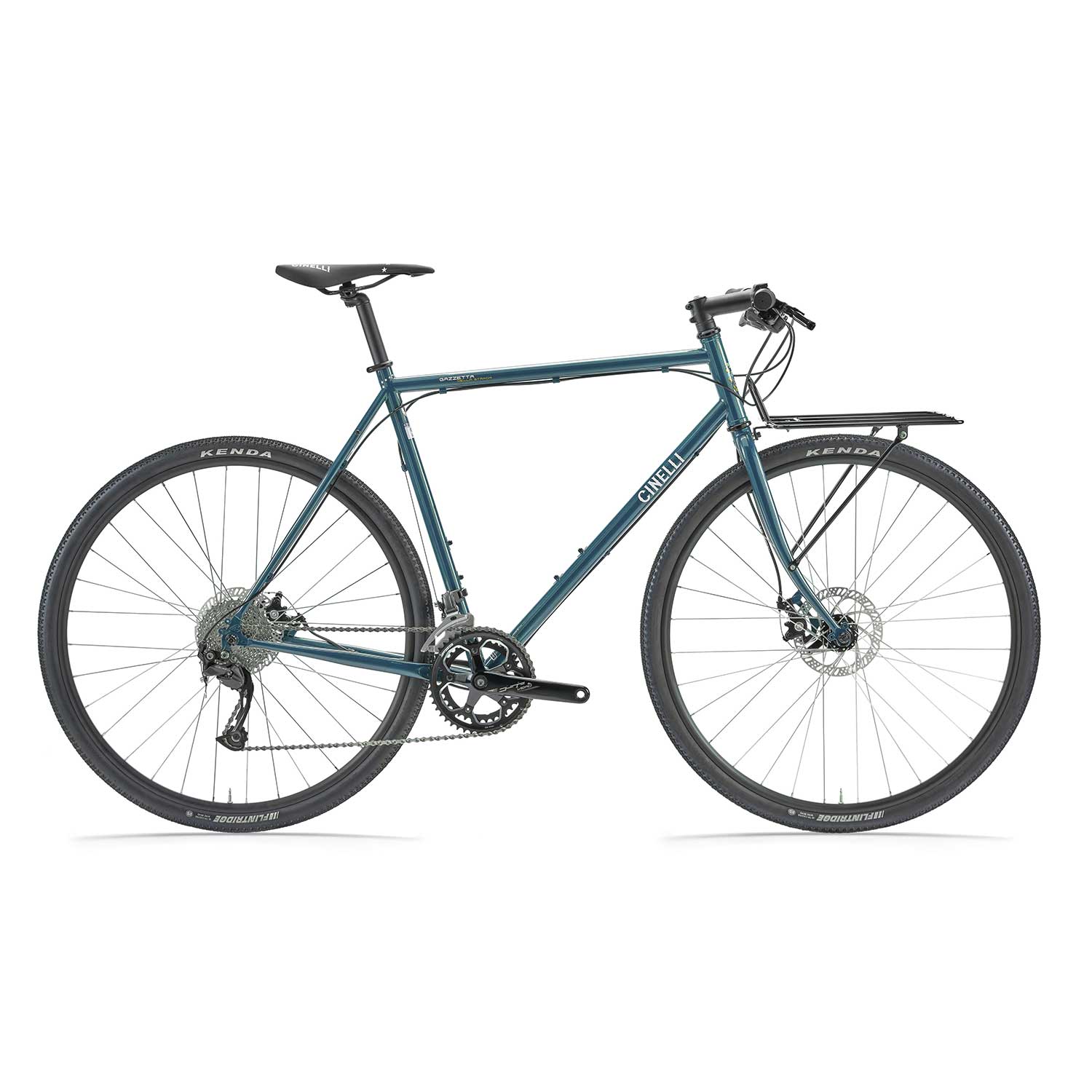Cinelli Gazzetta Della Strada hybrid commuter and gravel bike with disc brakes, featuring lightweight frame and versatile design.