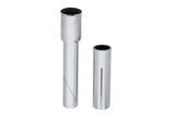 System EX Stem Raiser Quill Adaptor in silver for 1 1/8-inch aheadset stem conversion, bike component for stem height adjustment
