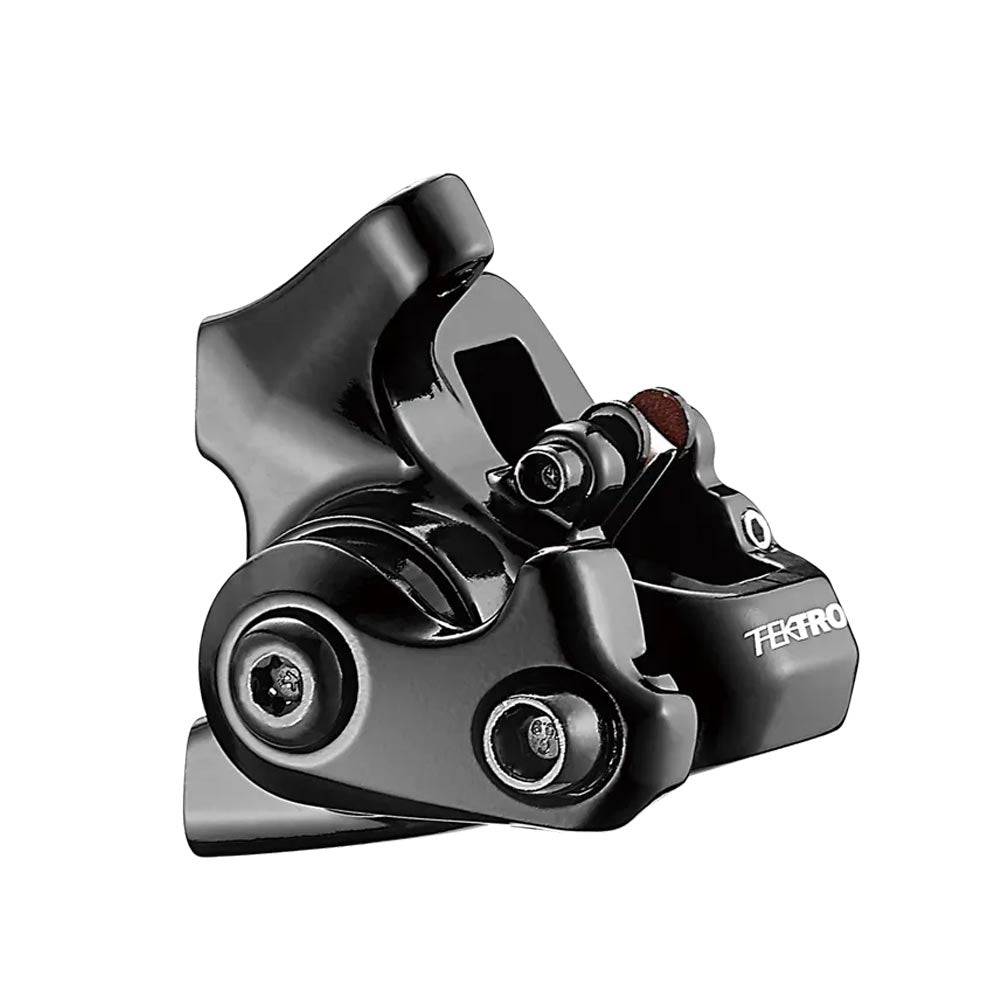Tifosi Tektro MD-C510 flat mount mechanical disc brake for road bikes, showing brake caliper and mounting hardware.