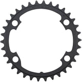 Shimano Ultegra FC-R8000 11-speed 34T inner chainring for road bike components, showing the black metal gear with teeth.