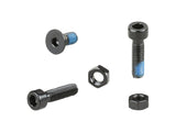 Black Trek Blendr hardware kit with skewers and thru axles, compatible with Trek bikes, shown with components in the image.
