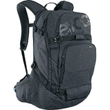 EVOC Line Pro 30L backpack with LITESHIELD PLUS spinal protection, designed for touring and freeride mountain biking.