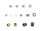 Grey Trek SPD pedal rebuild kit with genuine replacement parts for Trek bicycle pedals, designed for easy maintenance and repair.
