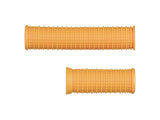Trek Kids Twist Shift bike grips in marigold, 75/125mm length, designed for twist shifters on children's bikes.