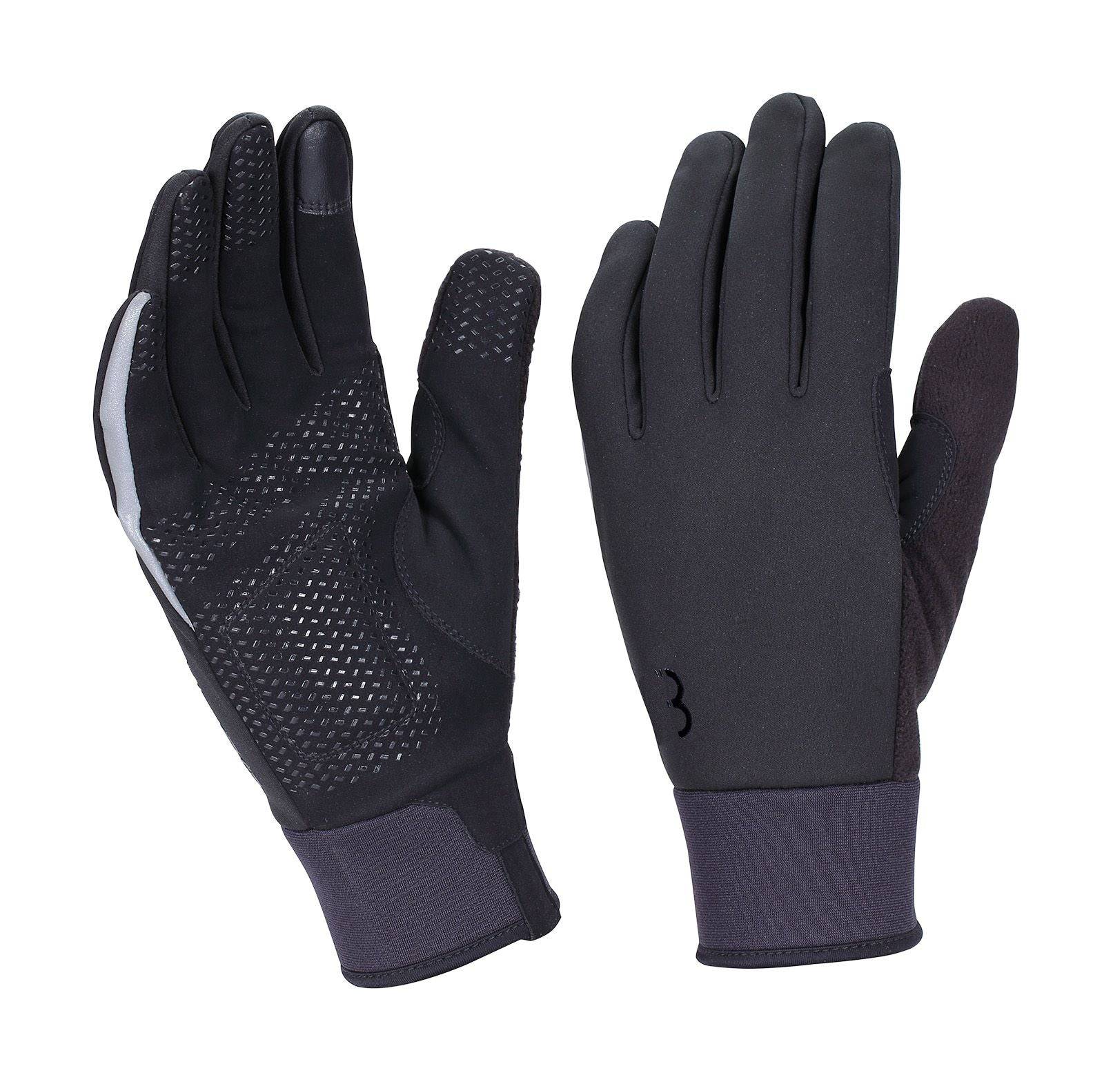 BBB ControlZone Winter Gloves BWG-36, windproof cycling gloves with touchscreen fingertips and reflective details for cold weather riding