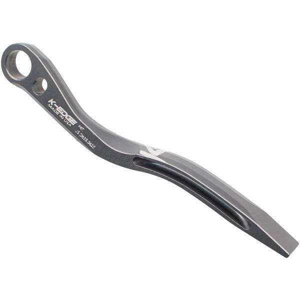 K-Edge Pro Road Braze-On Chain Catcher in black anodized for double chainring bikes, bicycle components for secure chain management.