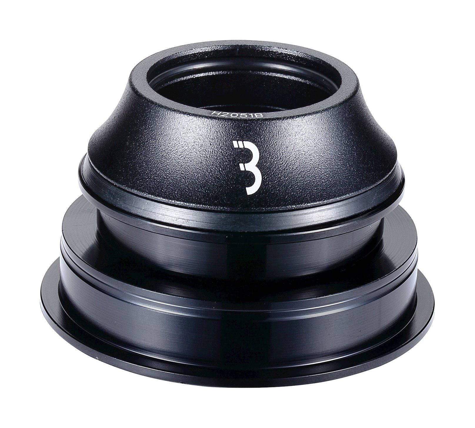 BBB BHP-55 semi-integrated headset for 44.0×55.0mm headtube, showing the metal bearings and polished finish.