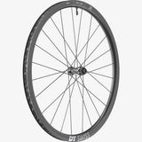 DT Swiss HGC 1400 Hybrid 700c front disc brake wheel with 42x24mm rim and 12x110mm axle, ideal for hybrid bike components