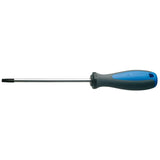 UNIOR Tbi screwdriver with Tx profile, durable precision workshop tool for Tx screws, shown with ergonomic handle and metal tip.