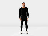 Trek Circuit Softshell Cycling Bib Tights in black, windproof, water-resistant, thermal long cycling tights for cold weather riding