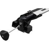 Thule 7206 Edge Bar Flush Rail Kit for Evo Wing Bar roof rack system, showing metal rails and mounting hardware.