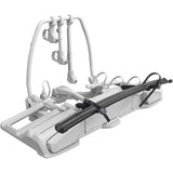 Thule 903 VeloSpace 3 bike adaptor attached to Thule bike rack expansion for carrying multiple bikes.