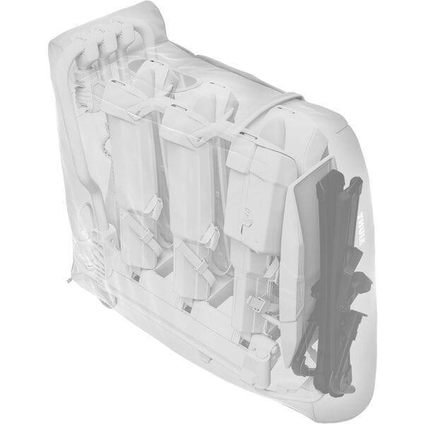 Thule EasyFold 3-Bike Rack Storage Bag in durable material, designed for easy transport and protection of bike rack accessories.