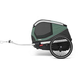 Thule Bexey Medium Dog Bike Trailer with ventilation and easy access, designed for safe and comfortable pet transportation.
