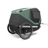 Thule Bexey Large Dog Bike Trailer with ventilation and quick-attach system, showcasing its spacious interior and durable design.