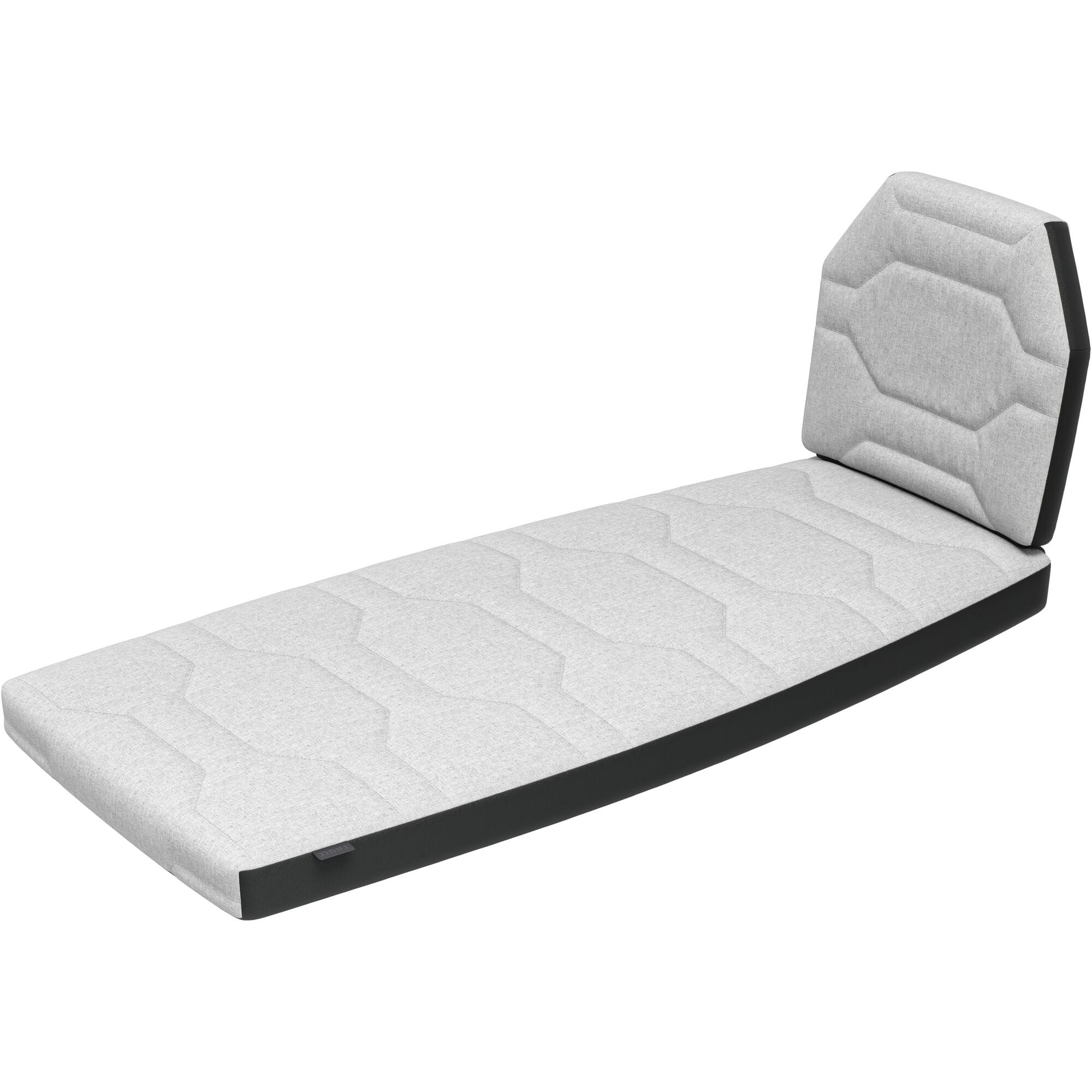 Thule Bexey large dog bed for bike trailer with cushioned, durable, washable cover, designed for pet comfort during biking adventures.