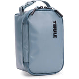 Thule Chasm Small Gear Cube in Pond Gray, weather-resistant travel organizer bag, with multiple compartments for accessories.