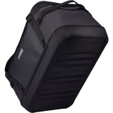 Thule Chasm Gear Hauler waterproof semi-rigid storage bag for travel and camping accessories, shown in black with handle.
