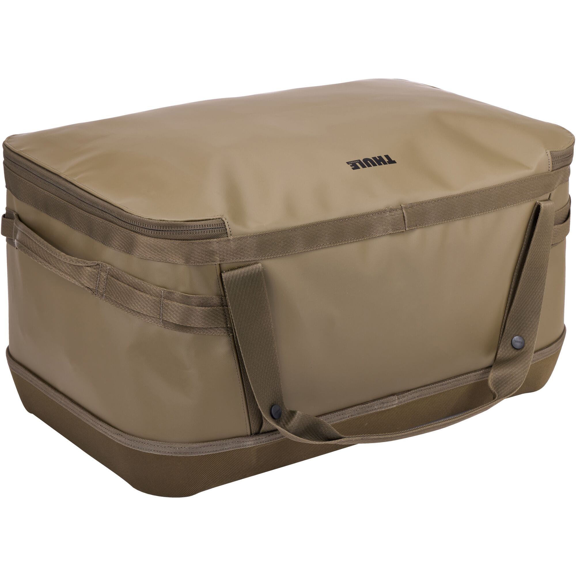 Thule Chasm Gear Hauler waterproof semi-rigid storage bag for travel and camping accessories, durable and weather-resistant.
