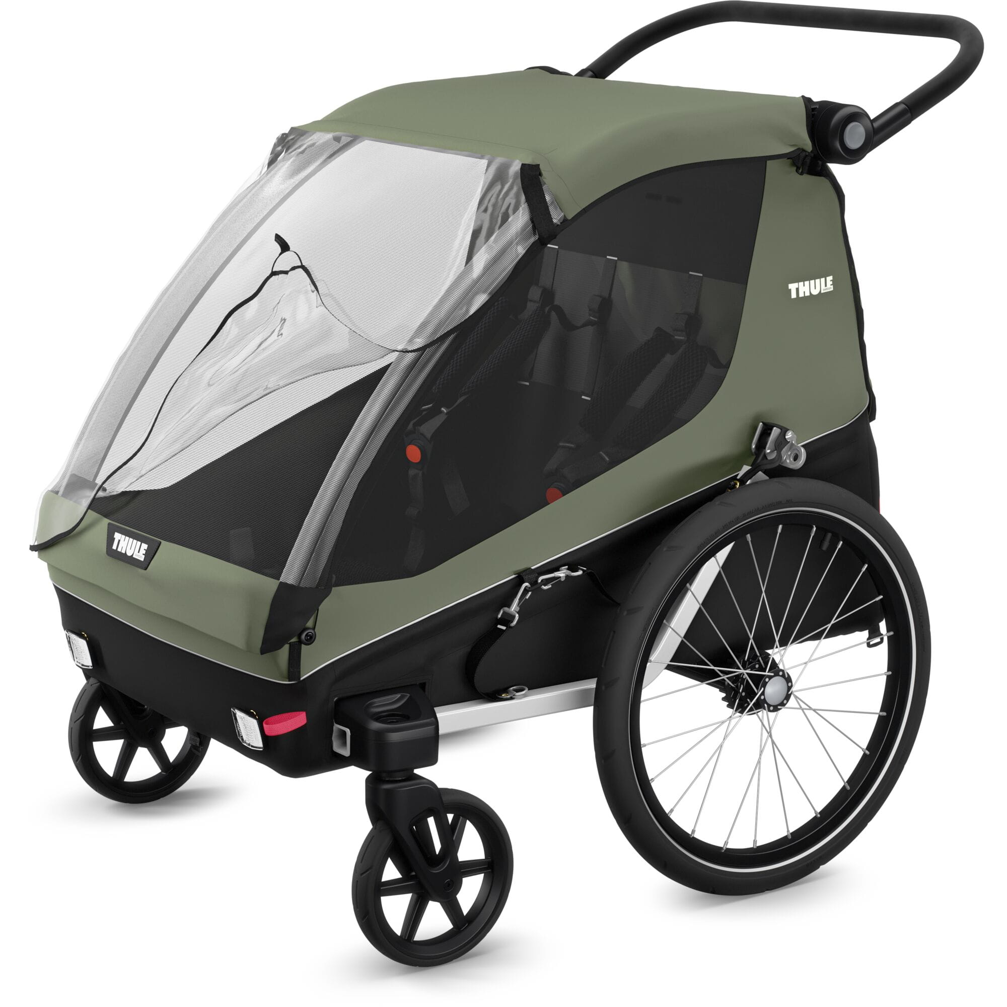 Thule Courier - Kids, Dog, Cargo, Bike Trailer, Vintage Green