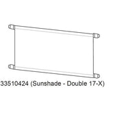 Thule Cross 2 Sun Shade for stroller, durable UV protection accessory with easy installation, protects children from sun.