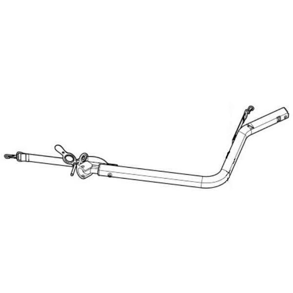 Thule Chariot replacement cycle hitch arm for Cross and Lite models, accessory in black with metal attachment points.