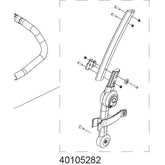 Thule Back Frame L 17-X replacement part for Chariot strollers 2017+, accessory for stroller frame support and stability.