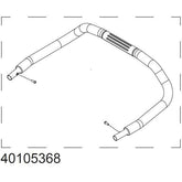 Thule Handlebar Single 17-X replacement accessory for Chariot strollers, compatible with models from 2017 and later.