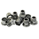 Campagnolo Pista chainring bolt set replacement components for bicycle cranksets, with bolts and accessories for bike maintenance.