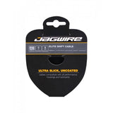 Jagwire Elite Ultra-Slick Shimano gear shift cable showing smooth, low-friction cable with branded packaging for bicycle component upgrade
