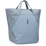 Thule Chasm Tote InLock 25L water-resistant bike rack compatible tote bag with adjustable straps and sturdy handles.