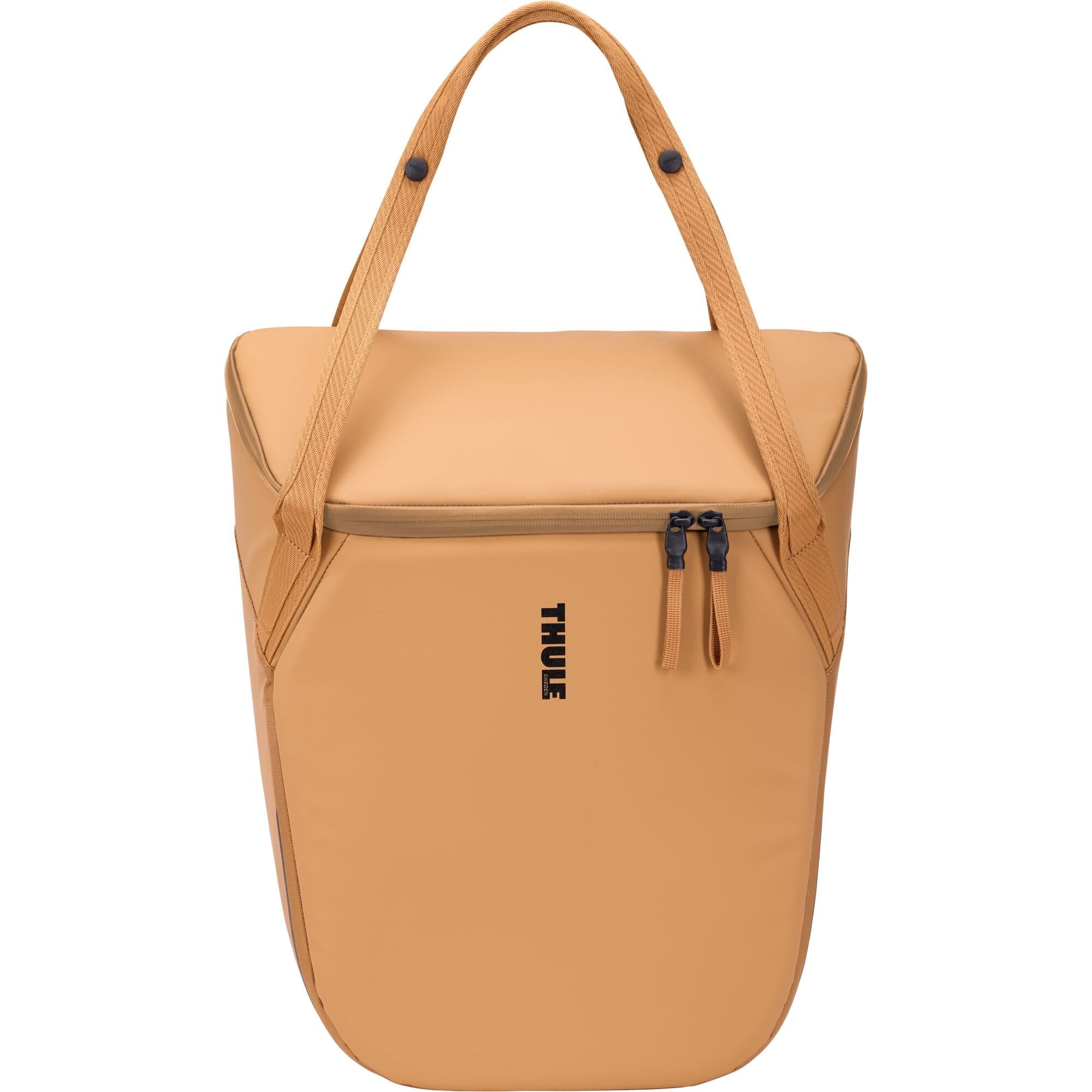 Thule Chasm Cooler Bag 21L insulated bike cooler with InLock system, showcasing rugged design and secure attachment for outdoor use.
