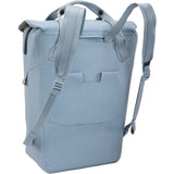 Thule Shield 23L waterproof backpack with InLock bike rack attachment, shown with secure straps and durable exterior.
