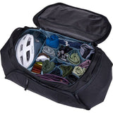 Thule RoundTrip Bike Duffel 55L cycling gear bag with organized compartments and durable material for bike accessories storage