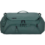 Thule RoundTrip Bike Duffel 55L with organized compartments for cycling gear, durable accessories bag for bike travel and storage.