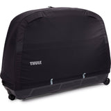 Thule RoundTrip Road Bike Case with integrated work stand for travel protection and bike transport accessories.