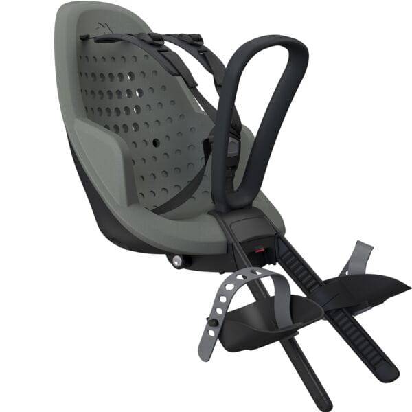 Thule Yepp 2 Mini front child bike seat stem mount with suspension system, accessories for secure bike seat attachment.