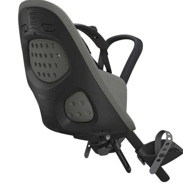 Thule Yepp 2 Mini front child bike seat stem mount with suspension system, designed for easy installation and comfort.