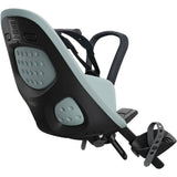 Thule Yepp 2 Mini front child bike seat stem mount with suspension system, designed for secure bike attachment and comfort.