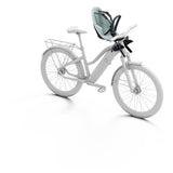 Thule Yepp 2 Mini front child bike seat stem mount with suspension system, designed for secure attachment and smooth ride.