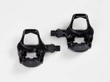 Bontrager Comp Road Pedal Set in black with 9/16" threads compatible with Look Kéo cleats, shown with clipless pedal components.