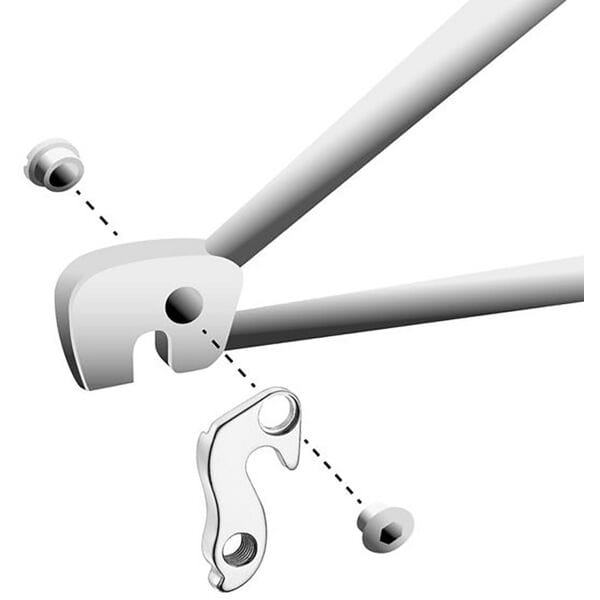 M Part durable bike gear hanger replacement for various bike brands, designed for easy installation and reliable gear shifting.